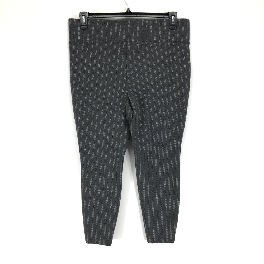 Torrid Studio Pixie Luxe Ponte Skinny Pant Women's Plus Size 1/1X Gray Stripe - Picture 4 of 12